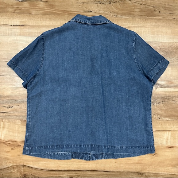 Vintage French Laundry Petites Button Up Top - Picture 5 of 5